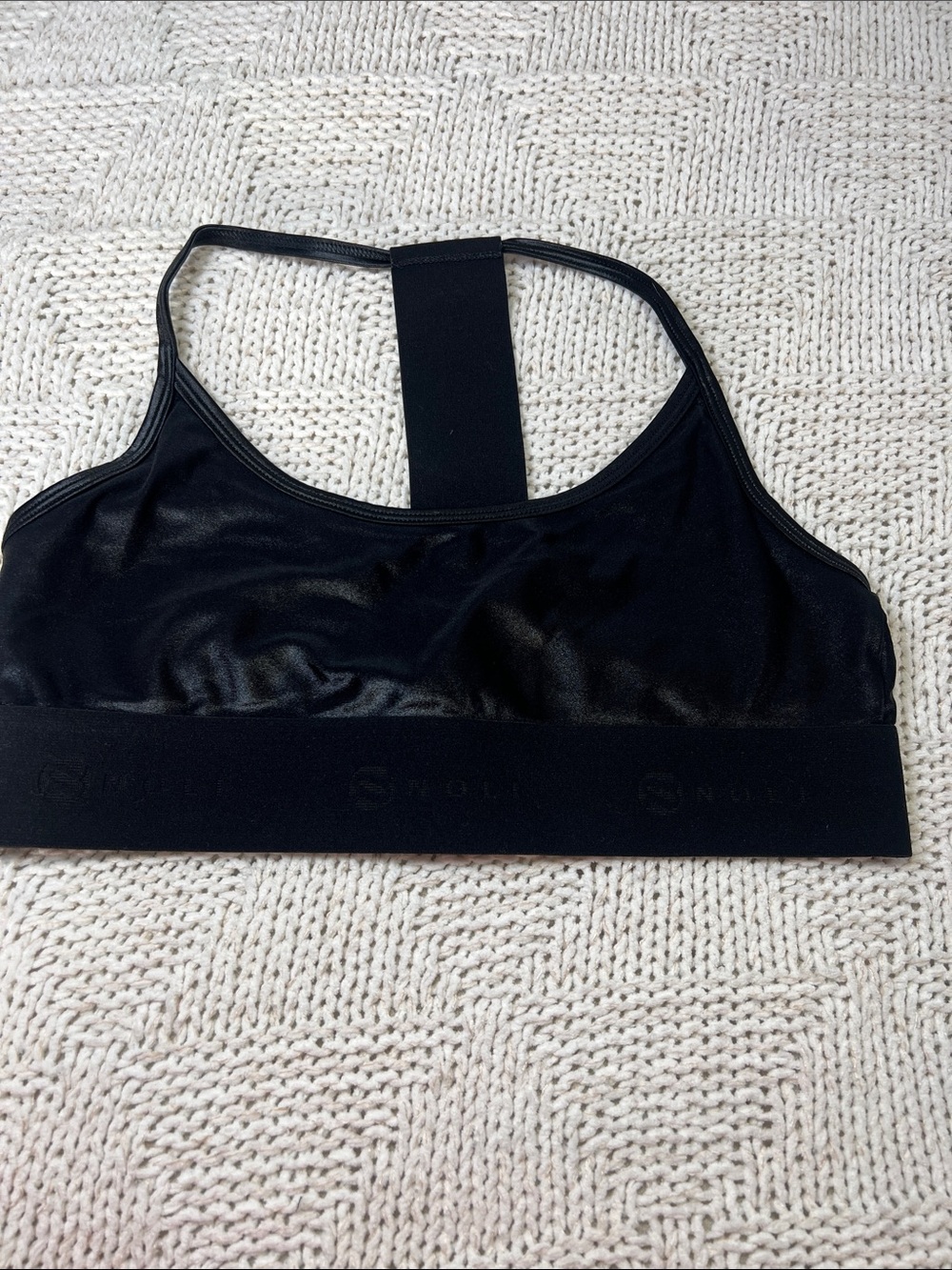 Noli Black Racerback Sports Bralette